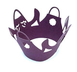 12 pcs Dark Purple High Heels Purse Cupcake Wrappers