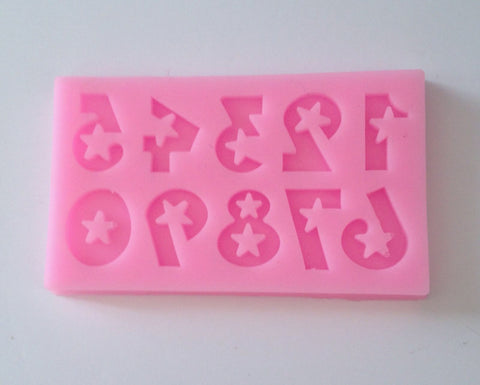 New Star Letter Alphabets Alphabet Silicone Mold- Unbranded