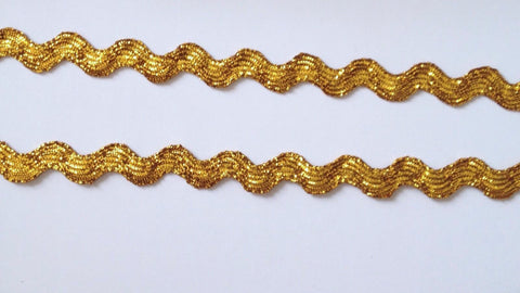 20 Yards Shiny Gold Ribbon Trim #52G
