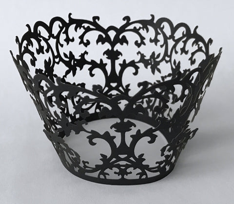 Black Damask Wrappers