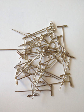 100 pcs 2" T pins craft blocking macrame jewelry knitting sewing craft T-pins 75 Dressmaking Pin Scarf Sewing pins Quilting Fashion