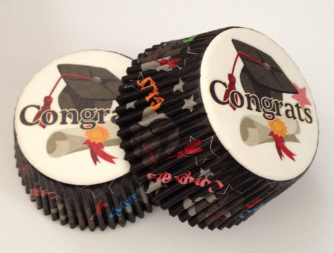 50 count Graduation Cupcake Liners