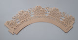 12 pcs Rose Gold Rose Box Lace Cupcake Wrappers