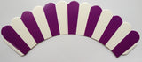 12 pcs Pretty Purple Stripes Cupcake Wrappers