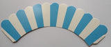 12 pcs Pretty Baby Blue Stripes Cupcake Wrappers