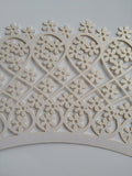 12 pcs Pearlize White Flower Lace Cupcake Wrappers