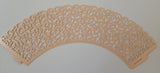 12 pcs MINI (Small) Rose Gold Filigree Lace Cupcake Wrappers