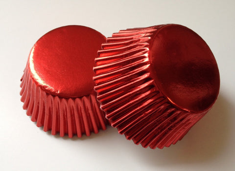 50 count Red Aluminum Foil Liners