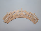 12 pcs Rose Gold Picket Fence Cupcake Wrappers