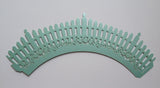 12 pcs Dark Mint Green Picket Fence Cupcake Wrappers