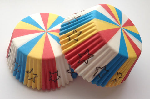 50 count Multi Colored Cupcake Liners