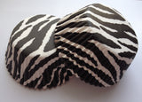 50 count Zebra striped cupcake Liners
