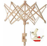 NEW Swift Yarn Winder Umbrella Birch Wood and Yarn Ball Winder Combo Package Yarn Swift 6 feet