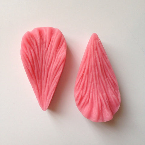 2 Pcs Leaf Petal Petals Soft Silicone Mold-Unbranded