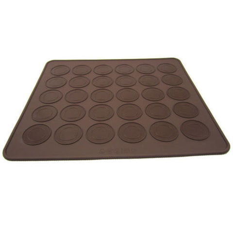 30 capacity Macaron Silicone Baking Mat-Unbranded