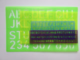 4 pcs Alphabet Stencil Set Lowercase Upper Numbers Font Symbol School Template Drafting Tools Pencils Pens Writing Templates