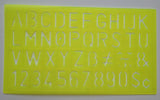 4 pcs Alphabet Stencil Set Lowercase Upper Numbers Font Symbol School Template Drafting Tools Pencils Pens Writing Templates