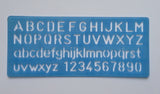 4 pcs Alphabet Stencil Set Lowercase Upper Numbers Font Symbol School Template Drafting Tools Pencils Pens Writing Templates