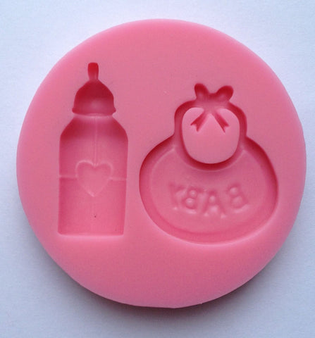 Baby Bib Bottle Soft Silicone Mold-Unbranded