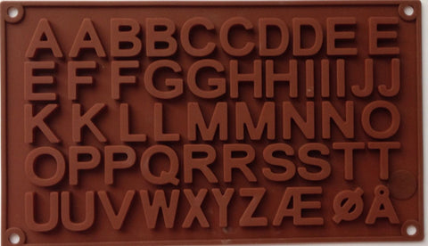 Letter Alphabets Alphabet Silicone Mold-Unbranded