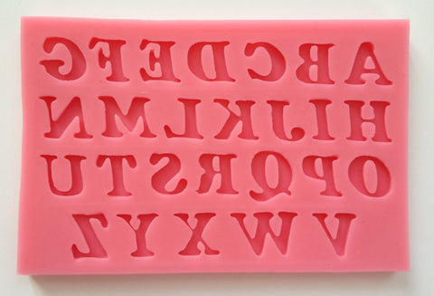 New Uppercase Letter Alphabets Silicone Mold -Unbranded