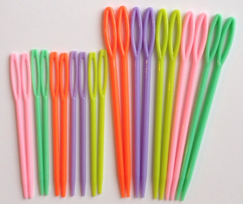 20 pcs Tapestry Needle Knitting Crochet Weaving Plastic Yarn Needles Tools Notions Sewing Supplies