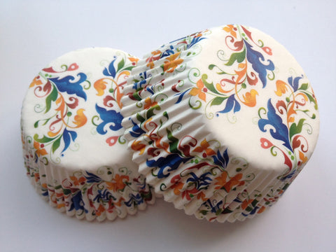 50 count Pretty Leaves Floral Liners