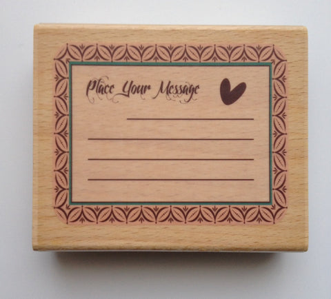 1 pc large Wooden Message Rubber Stamp Cardmaking Scrapbooking