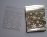 100 pcs cookie bags food bags candy bags food crafts wedding favour bags cake bags snowflakes winter