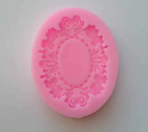 Flower Frame Soft Silicone Mold-Unbranded