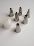 7 pcs Icing Piping Nozzles Tip Icing Cupcake Cake Decorating Nozzle Kitchen Baking Candy Nozzle Tips Cake Tips Tulips Roses Flowers