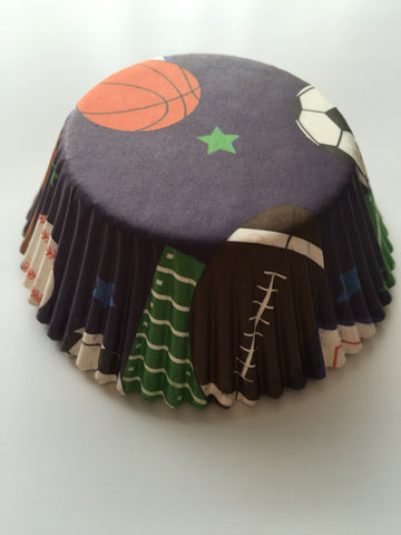 50 pcs Sports Cupake Liners