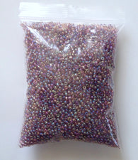 100 grams Light Mauve Lot Seed Beads Round Glass 10/0 Bead Jewelry Making #1Lm