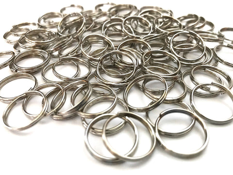 200 pcs 16mm Silver Tone Double Loops Split Open Jewelry #20 Hardware Jewelry Making Tools Supplies Hardware Findings