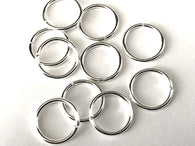 100 pcs 14mm Silver Plated Open Jump Rings Jewelry Tools Ring 95T Making Finding