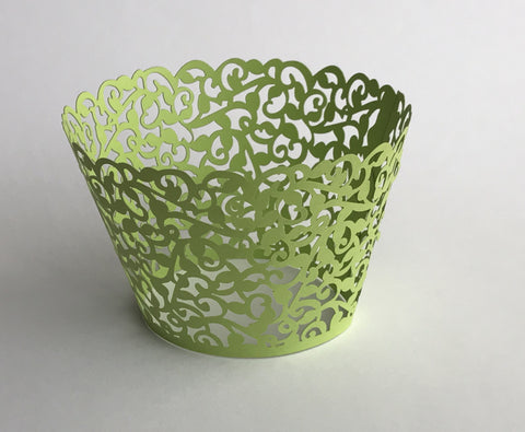 Lime Green Cupcake Wrappers