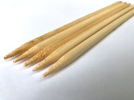 Select Size 4" Bamboo double pointed knitting needles sizes us 0 1 2 2.5 3 5 6 7 8 9 10 10.5 10.75  11 13 15 17  2.0 2.25 4.0 2.75 2.5 3.0 4.0 5.5 mm