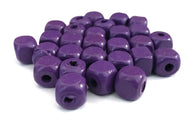 500 pcs Purple Square Wood Beads 10mm Bead Jewelry Making Wooden Tool square Craft bead