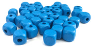 500 pcs Blue Square Wood Beads 10mm Bead Jewelry Making Wooden Tool square Craft bead