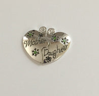 New 2 pcs Beautiful Mother Daughter Pendent Necklace Snowflakes Bracelet Jewelry Supplies Tools Chain Split 3MD
