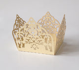 10 pcs Mini (Small) Light Gold Lace Truffle/Baklava Wrappers