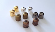 New! 120 PCS End Caps Chain End Cap Crimp On Cord Jewelry Tools Making Supplies Tools Craft Making Hardware Bracelet