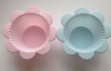 2 pcs Flower Soft Silicone Cupcake Liners -Unbranded