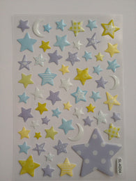 55 Moon Stars Crescent Stickers Doily Stickers Scrapbooking Stickers Embellishments Stickers Bow Stickers Supplies Tools Paper
