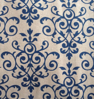 New! 1.09 yards Blue Damask Fabric Polyester Pattern Sewing Quality gray grey blue quilting floral polyester fabric