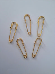 10 pcs gold plated bead lapel jewelry stick pins #43G