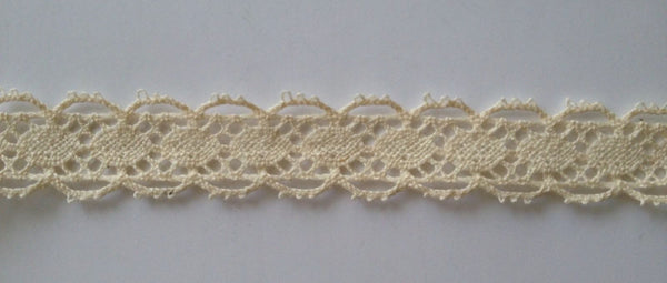New 5 Yards Vintage Cotton Crochet  Lace Edge Trim Craft 13B Ivory Fabric Needlework Edging Trims Sewing Notions white lace