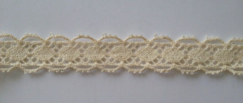 White lace trim, scalloped lace, retro lace trim, cotton lace, 2 yards