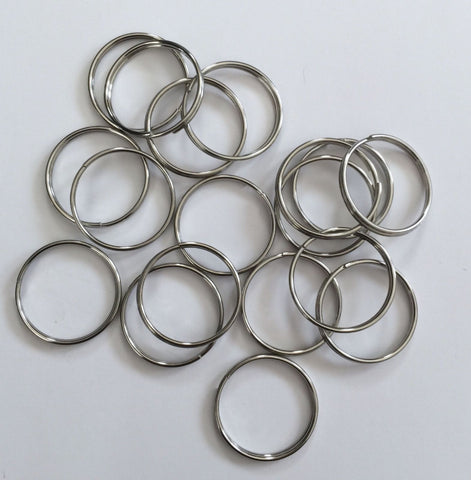 30 pcs 20mm Stainless Steel Double Loops Split Open Jewelry #21J Hardware Jewelry Making Tools Supplies Hardware Findings
