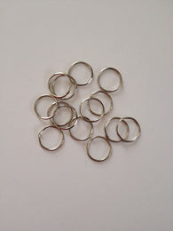 New! 400 pcs Silver Tone Open Jump Rings 10mm Jewelry Findings Making 8T Findings Necklace Supplies Tools Craft Making Hardware